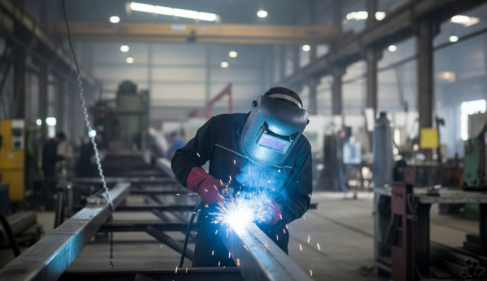 сварка металла рабочим