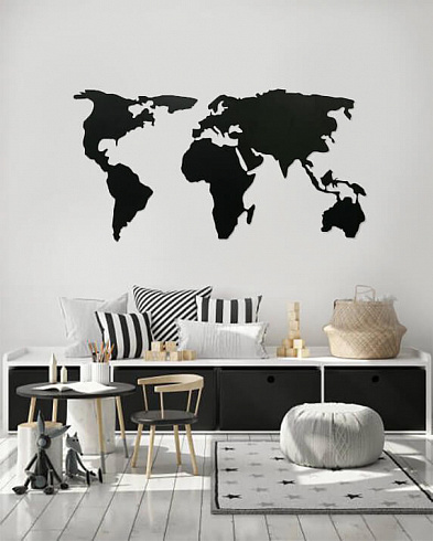 Силуэт карты мира