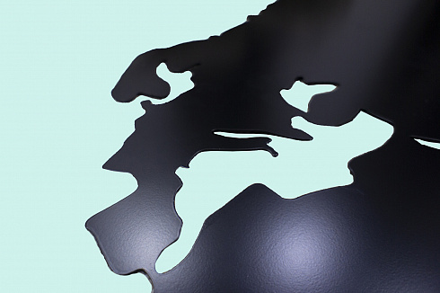 Силуэт карты мира