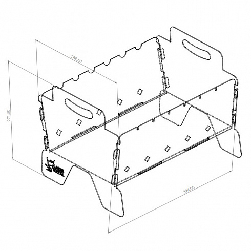 Мангал складной