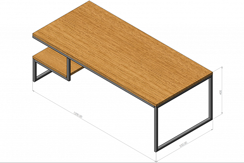 Столик журнальный Индастриал lzm 2