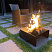 Очаг для костра/мангал lzm firepit 8 складной сталь, огнеупорная краска