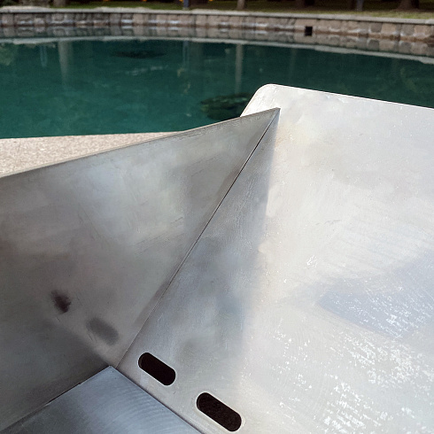 Очаг для костра lzm firepit 430 складной нержавеющая сталь