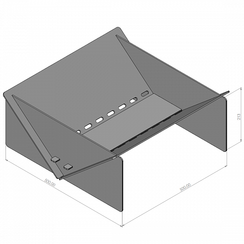 Очаг для костра lzm firepit 430 складной нержавеющая сталь